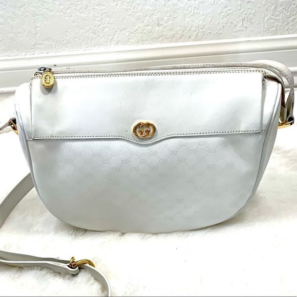 Gucci Handbags - Rare Vintage Gucci 80’s GG Coated Canvas/Leather Crossbody